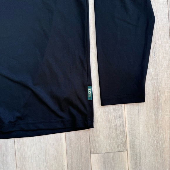 Milwaukee Bucks Sweater Men's Medium Black Long Sleeve 1/4 Zip Antetokounmpo #34 - Picture 3 of 6